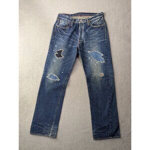 Sugar Cane Jeans 33x33 (Fits 30x31) Lone Star Japanese Selvedge Paint Splatter